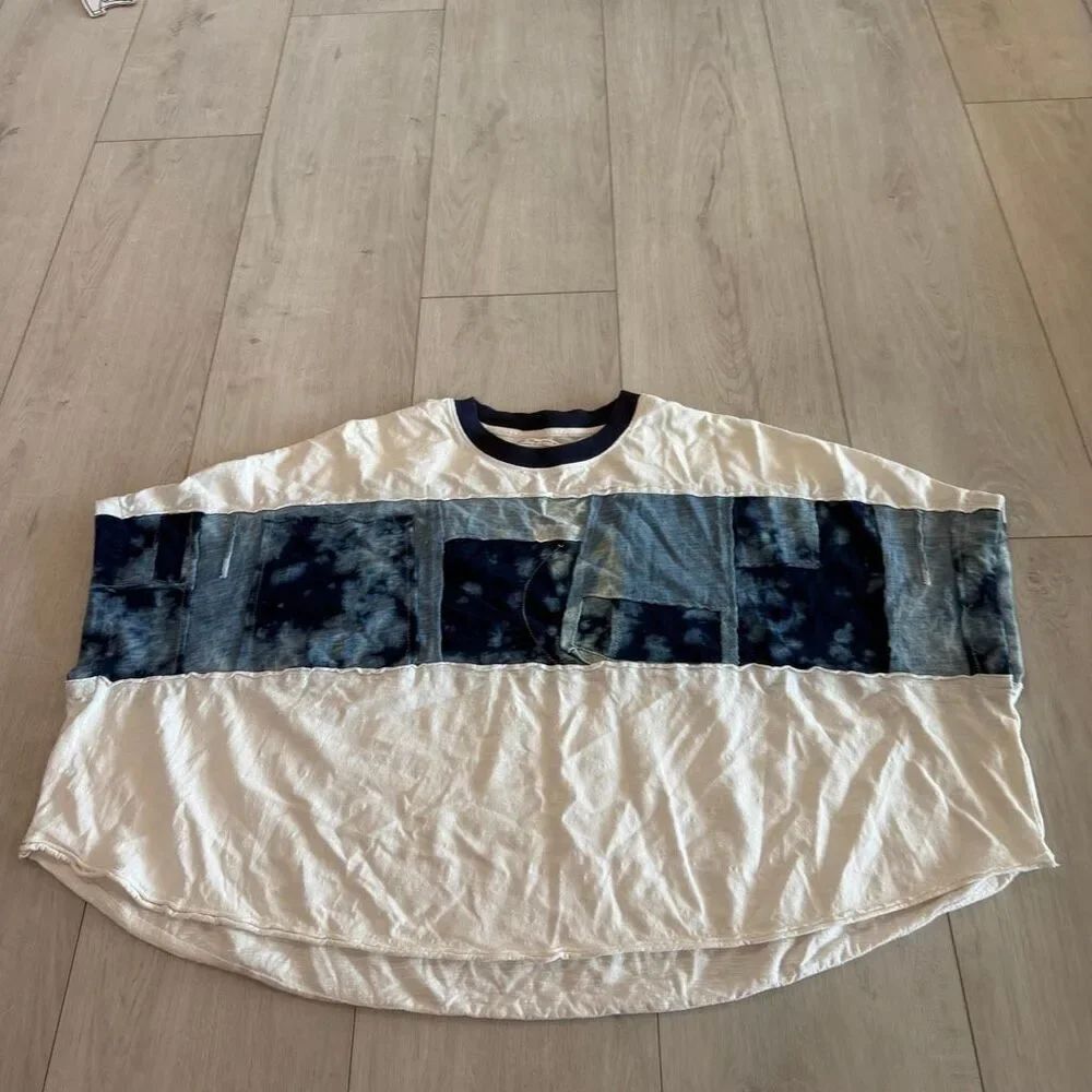 Free people womens patched top size xs